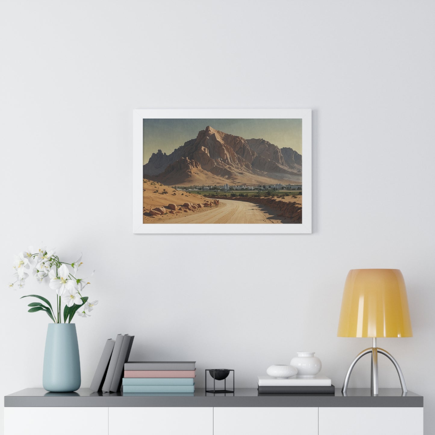 Jebel Hafeet: Capturing Tranquility - Premium Horizontal Canvas for Your Living Room