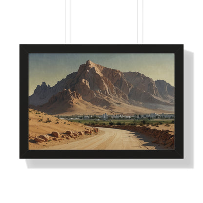 Jebel Hafeet: Capturing Tranquility - Premium Horizontal Canvas for Your Living Room