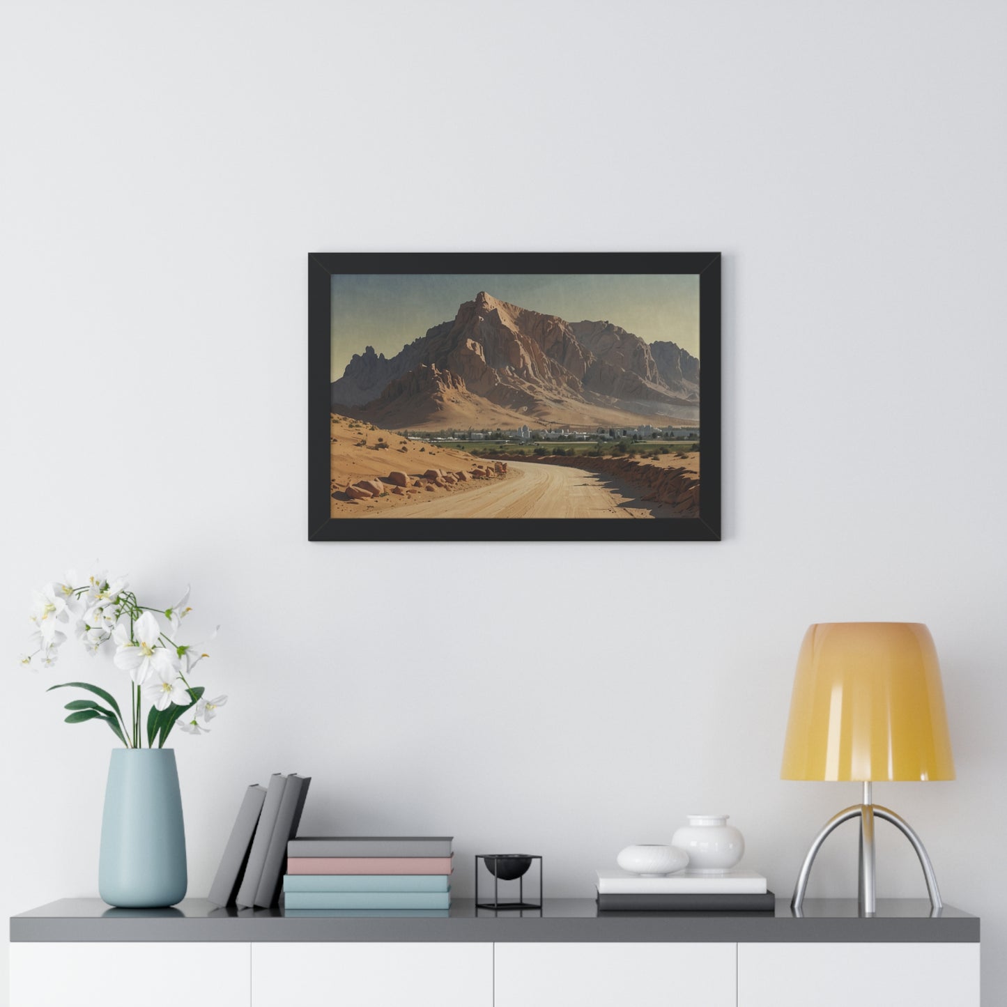 Jebel Hafeet: Capturing Tranquility - Premium Horizontal Canvas for Your Living Room