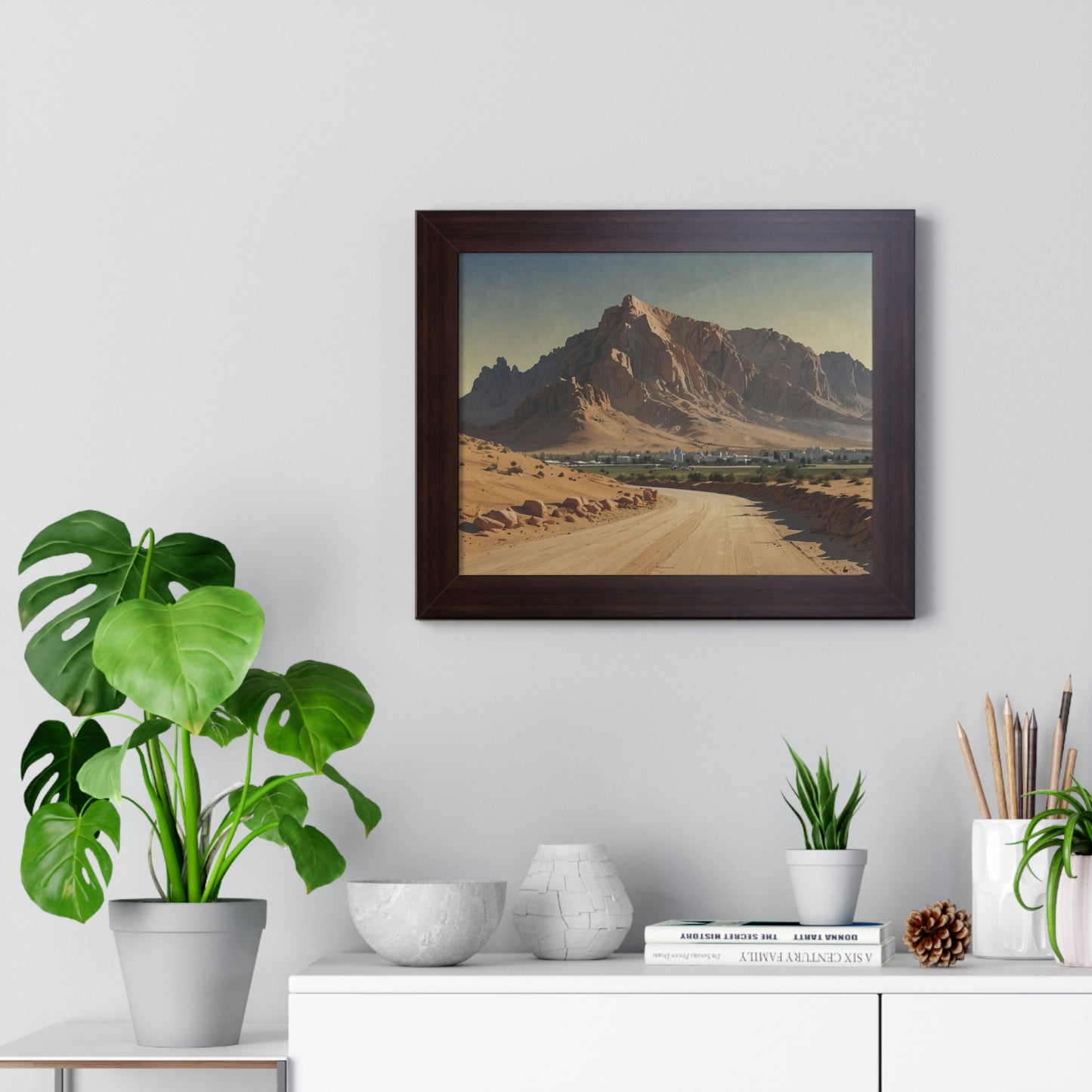 Jebel Hafeet: Capturing Tranquility - Premium Horizontal Canvas for Your Living Room