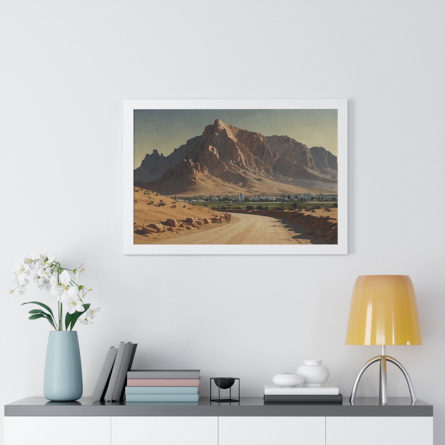 Jebel Hafeet: Capturing Tranquility - Premium Horizontal Canvas for Your Living Room