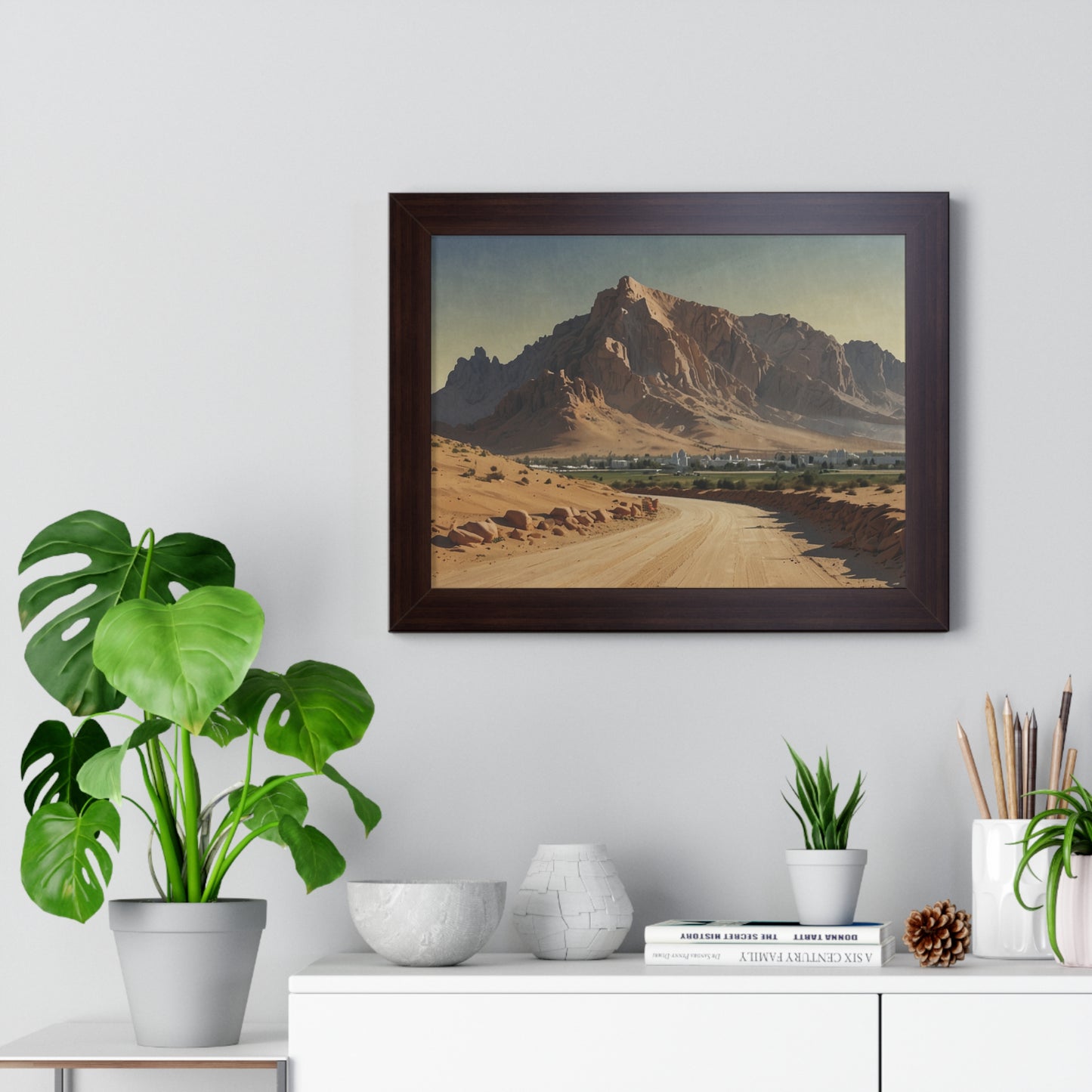 Jebel Hafeet: Capturing Tranquility - Premium Horizontal Canvas for Your Living Room