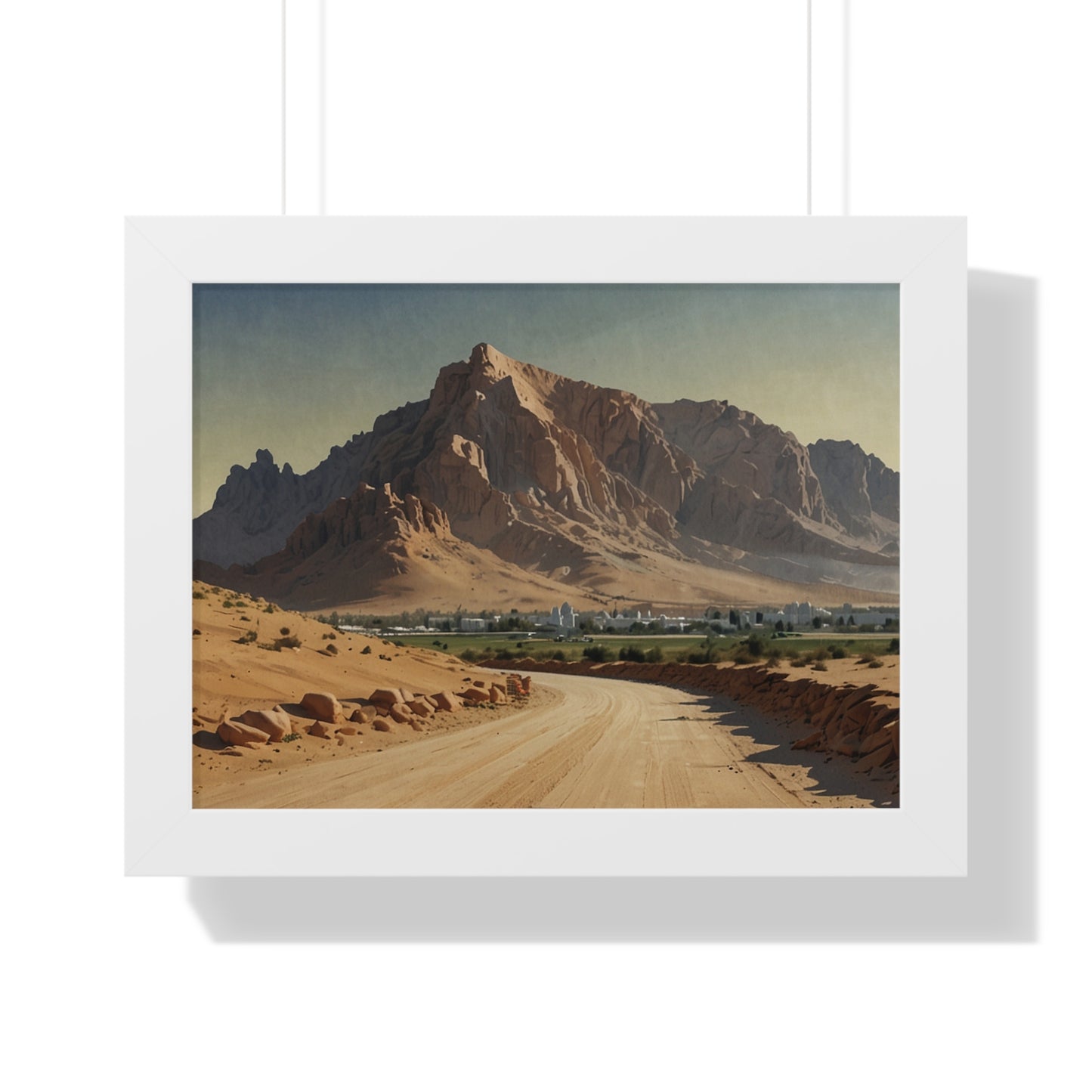 Jebel Hafeet: Capturing Tranquility - Premium Horizontal Canvas for Your Living Room