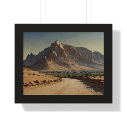 Jebel Hafeet: Capturing Tranquility - Premium Horizontal Canvas for Your Living Room