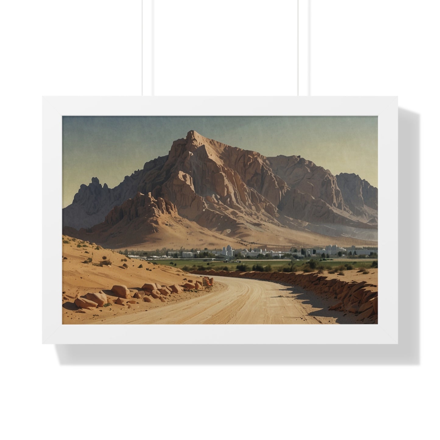 Jebel Hafeet: Capturing Tranquility - Premium Horizontal Canvas for Your Living Room