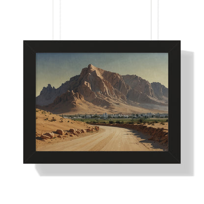 Jebel Hafeet: Capturing Tranquility - Premium Horizontal Canvas for Your Living Room