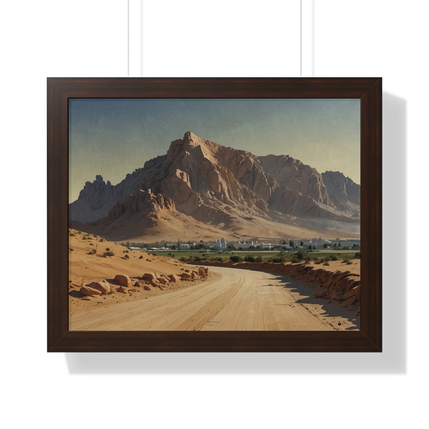 Jebel Hafeet: Capturing Tranquility - Premium Horizontal Canvas for Your Living Room