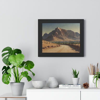 Jebel Hafeet: Capturing Tranquility - Premium Horizontal Canvas for Your Living Room