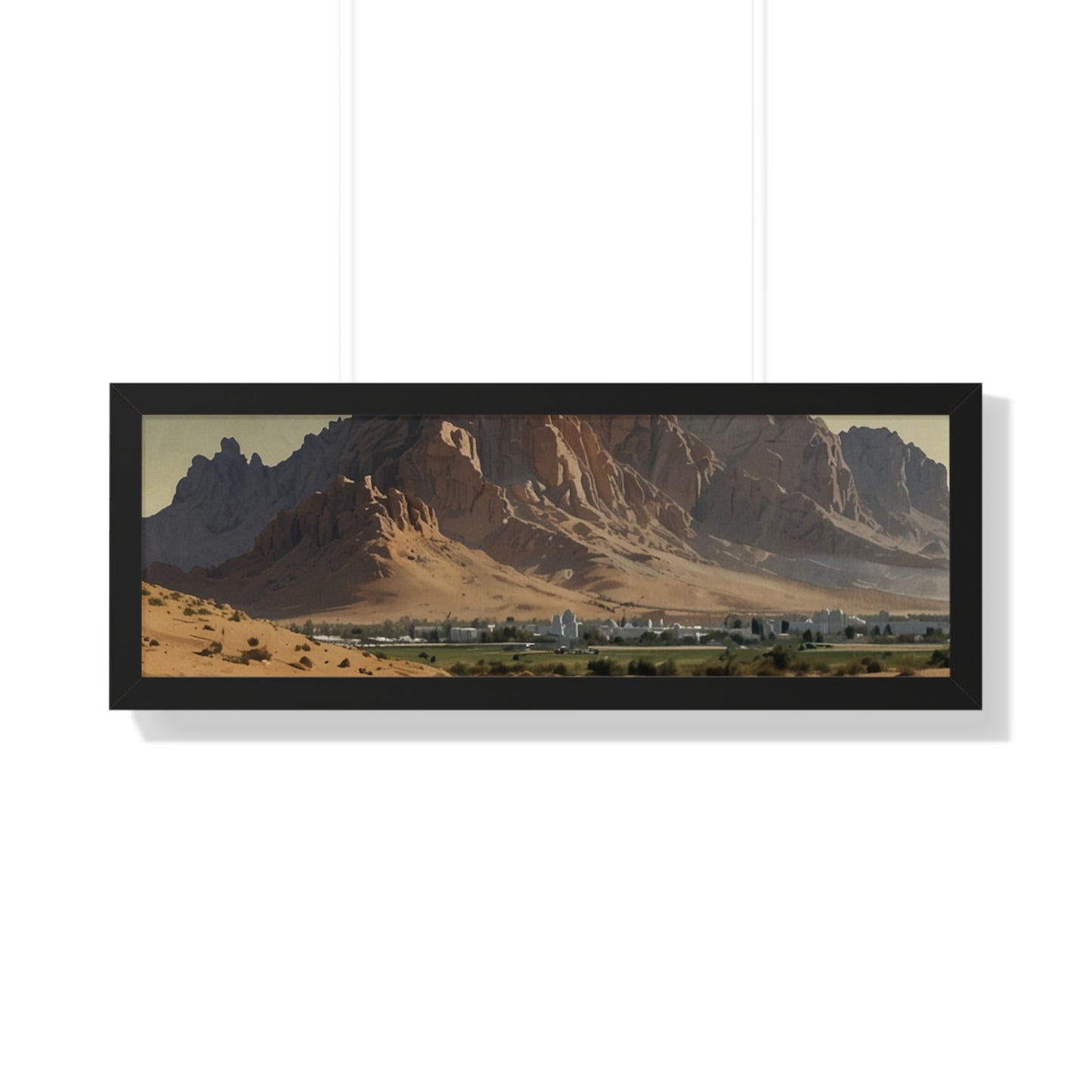 Jebel Hafeet: Capturing Tranquility - Premium Horizontal Canvas for Your Living Room