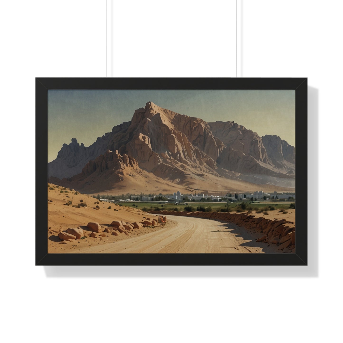 Jebel Hafeet: Capturing Tranquility - Premium Horizontal Canvas for Your Living Room