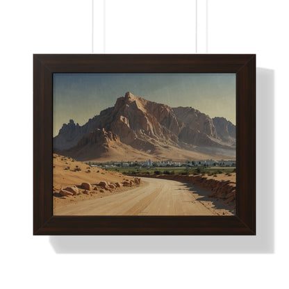 Jebel Hafeet: Capturing Tranquility - Premium Horizontal Canvas for Your Living Room