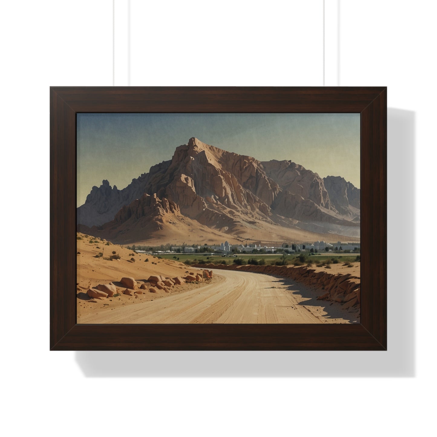 Jebel Hafeet: Capturing Tranquility - Premium Horizontal Canvas for Your Living Room