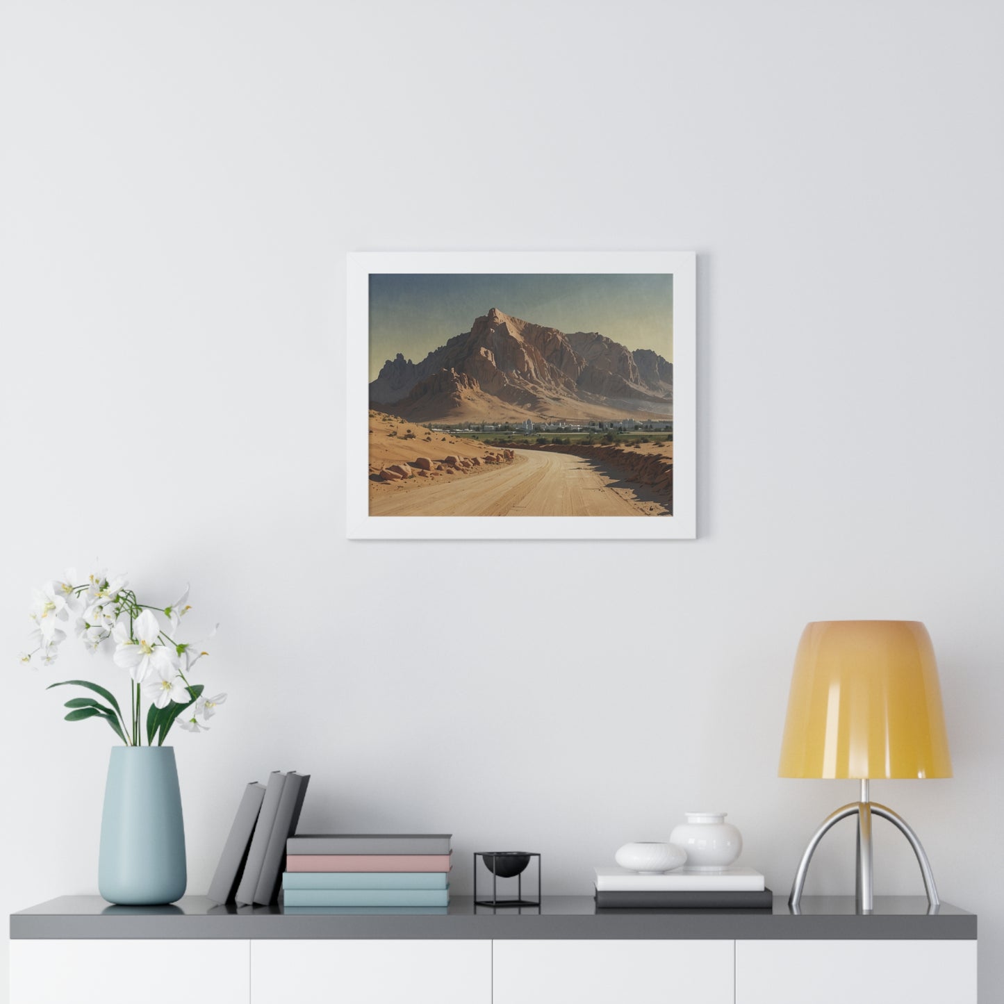 Jebel Hafeet: Capturing Tranquility - Premium Horizontal Canvas for Your Living Room