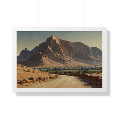 Jebel Hafeet: Capturing Tranquility - Premium Horizontal Canvas for Your Living Room