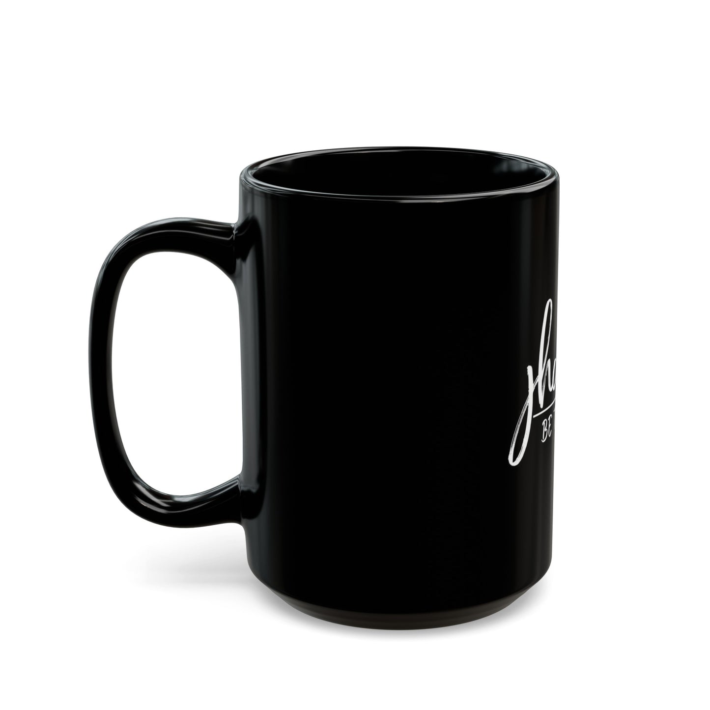 Jhoerika.com "Be The Best" Black Ceramic Mug