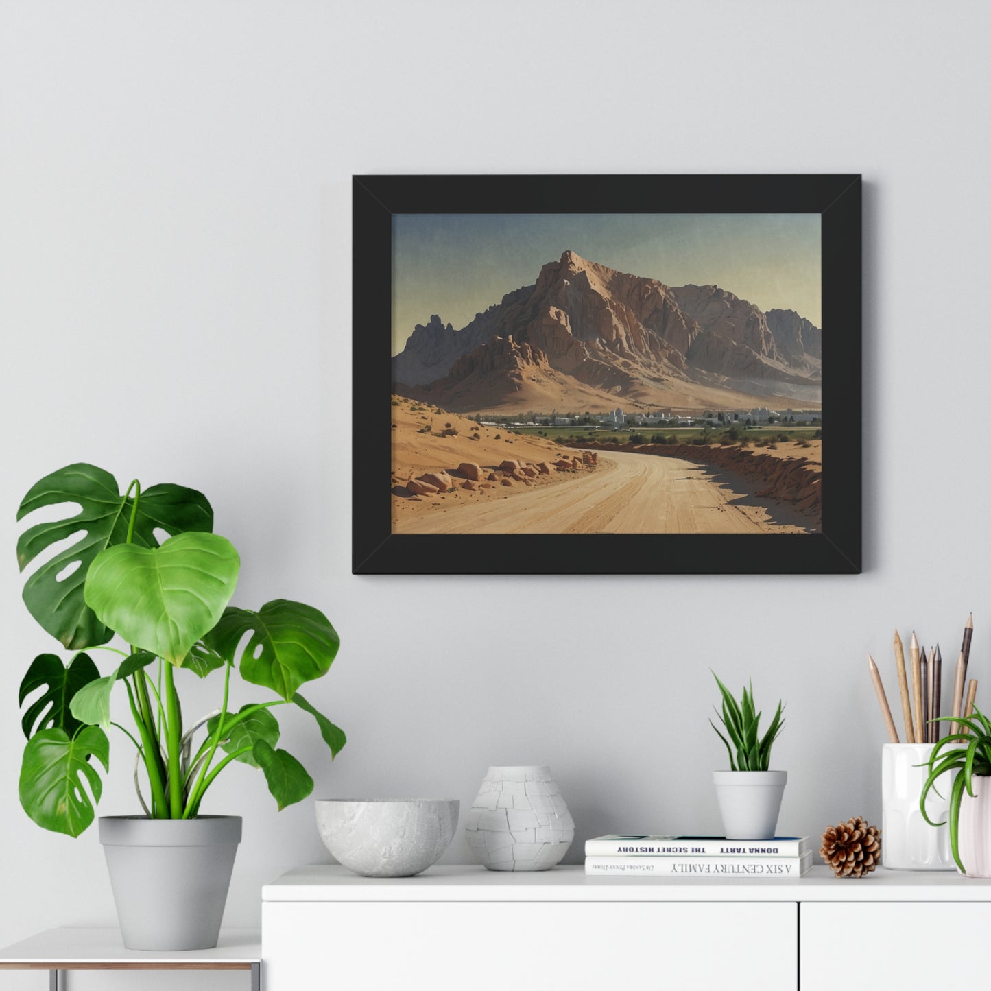 Jebel Hafeet: Capturing Tranquility - Premium Horizontal Canvas for Your Living Room