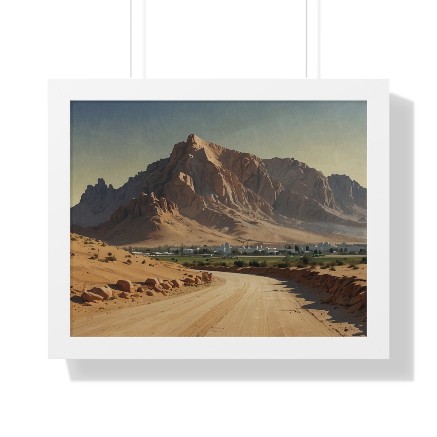 Jebel Hafeet: Capturing Tranquility - Premium Horizontal Canvas for Your Living Room