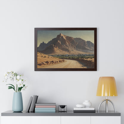 Jebel Hafeet: Capturing Tranquility - Premium Horizontal Canvas for Your Living Room