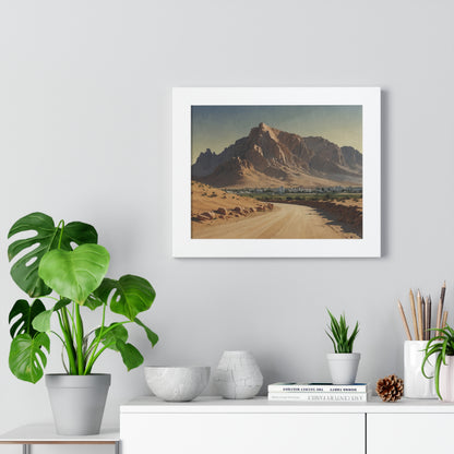 Jebel Hafeet: Capturing Tranquility - Premium Horizontal Canvas for Your Living Room