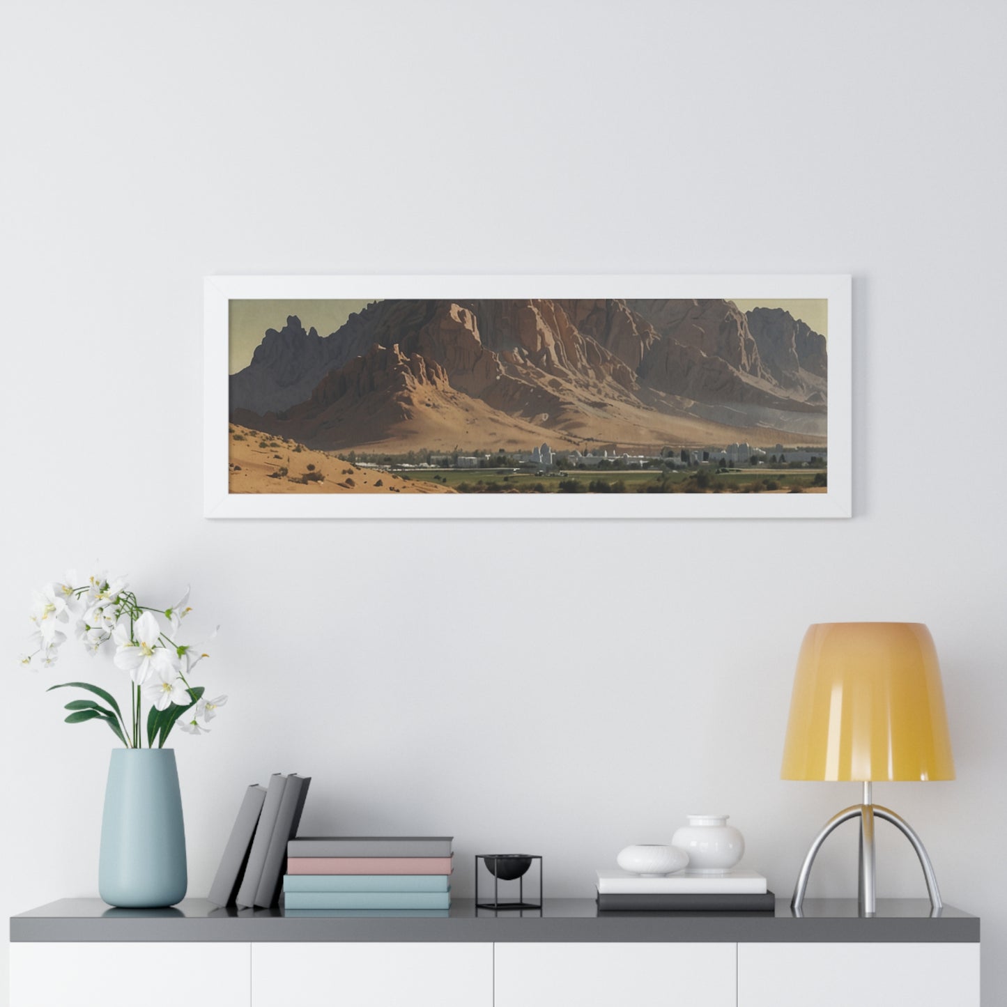 Jebel Hafeet: Capturing Tranquility - Premium Horizontal Canvas for Your Living Room